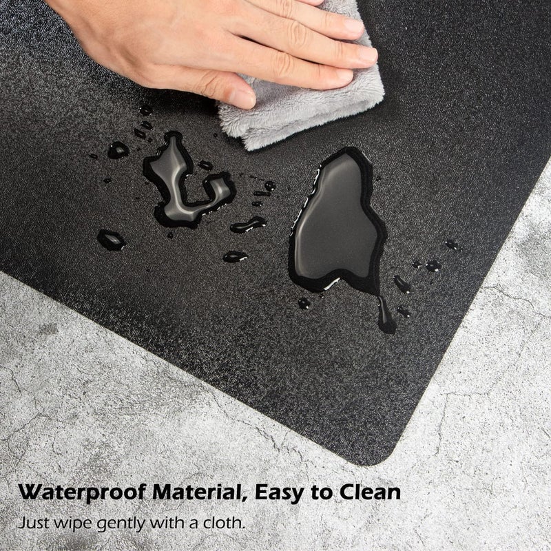 SALLOUS Chair Mat for Hard Floors, 60" x 75" Non-Slip Chair Mat for Hardwood Floor, Plastic Floor Mat for Gaming Chairs, Vinyl Hard Floor Protector Computer Desk Mat for Home Office (Black) - Image 5